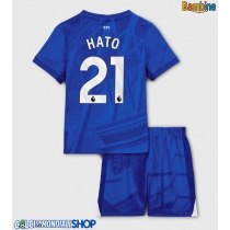 Maglie da calcio Chelsea Jorrel Hato #21 Prima Maglia Bambino 2025-26 Manica Corta (+ Pantaloni corti)